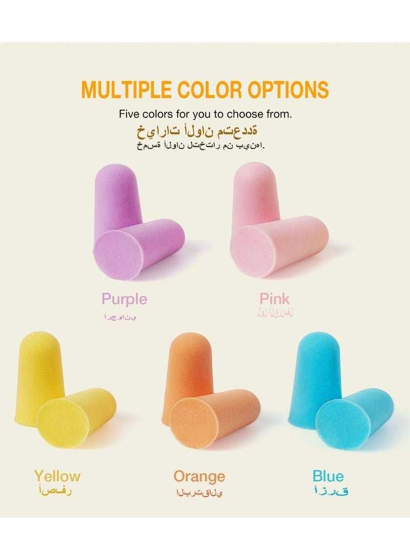EARMOR E01 （5 Pairs ）Blue Earplugs For Sleeping German UltraSilence acoustic gel Waterborne Polyurethane Ear Plugs SNR 36dB | -59dB Noise Cut | 60s Memory Foam | 360° Skin-Soft Fit Soft Foam Earplugs for Sleeping Studying Travel and Daily Noise Relief S/M Two Size To Chose Orignal Design Patented products - Image 5